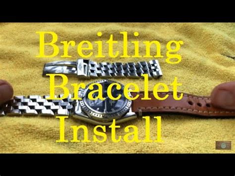 breitling armband wechseln|how to change breitling watch band.